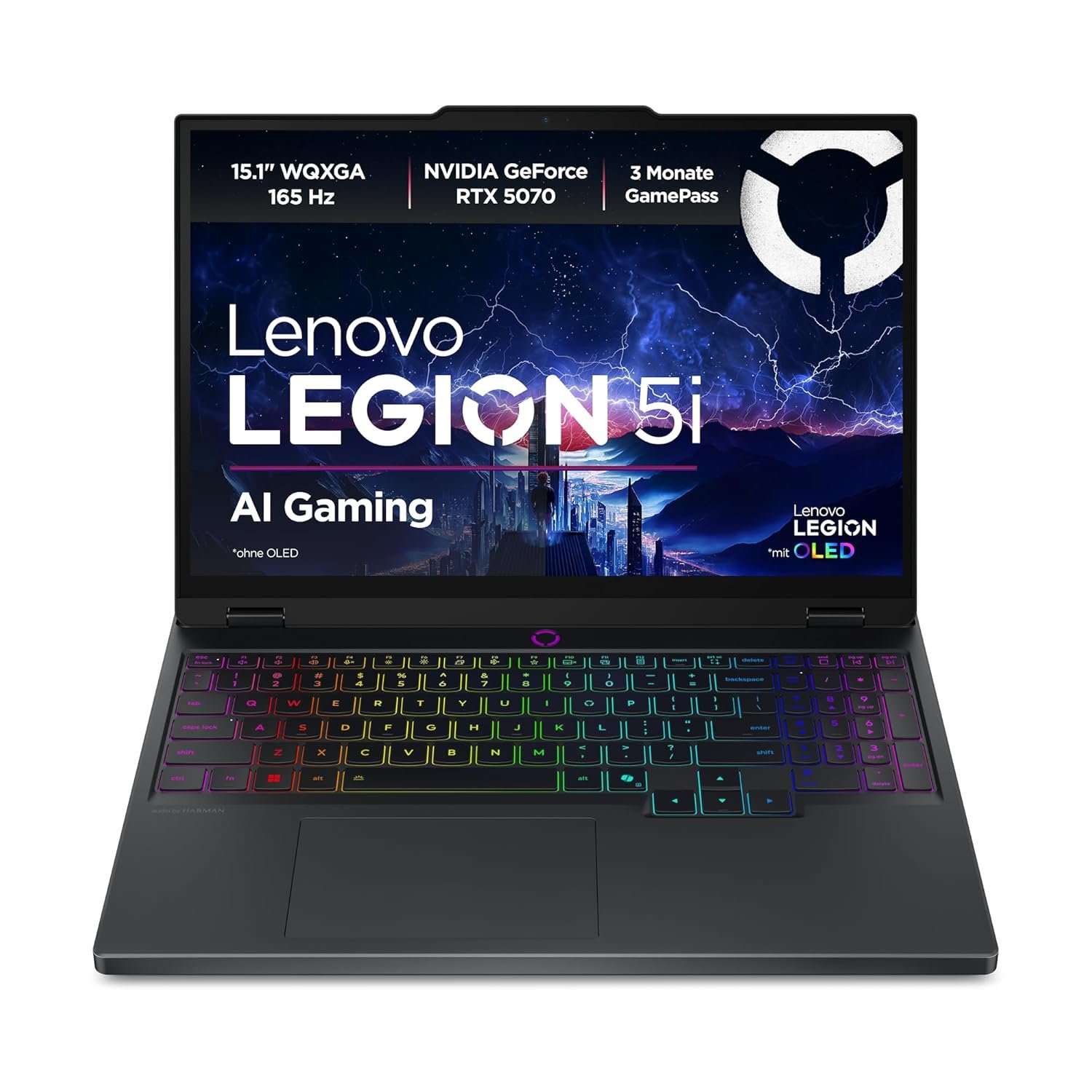 Lenovo Legion 5i Gaming Laptop – 15" WQXGA, RTX 5070, 32GB RAM