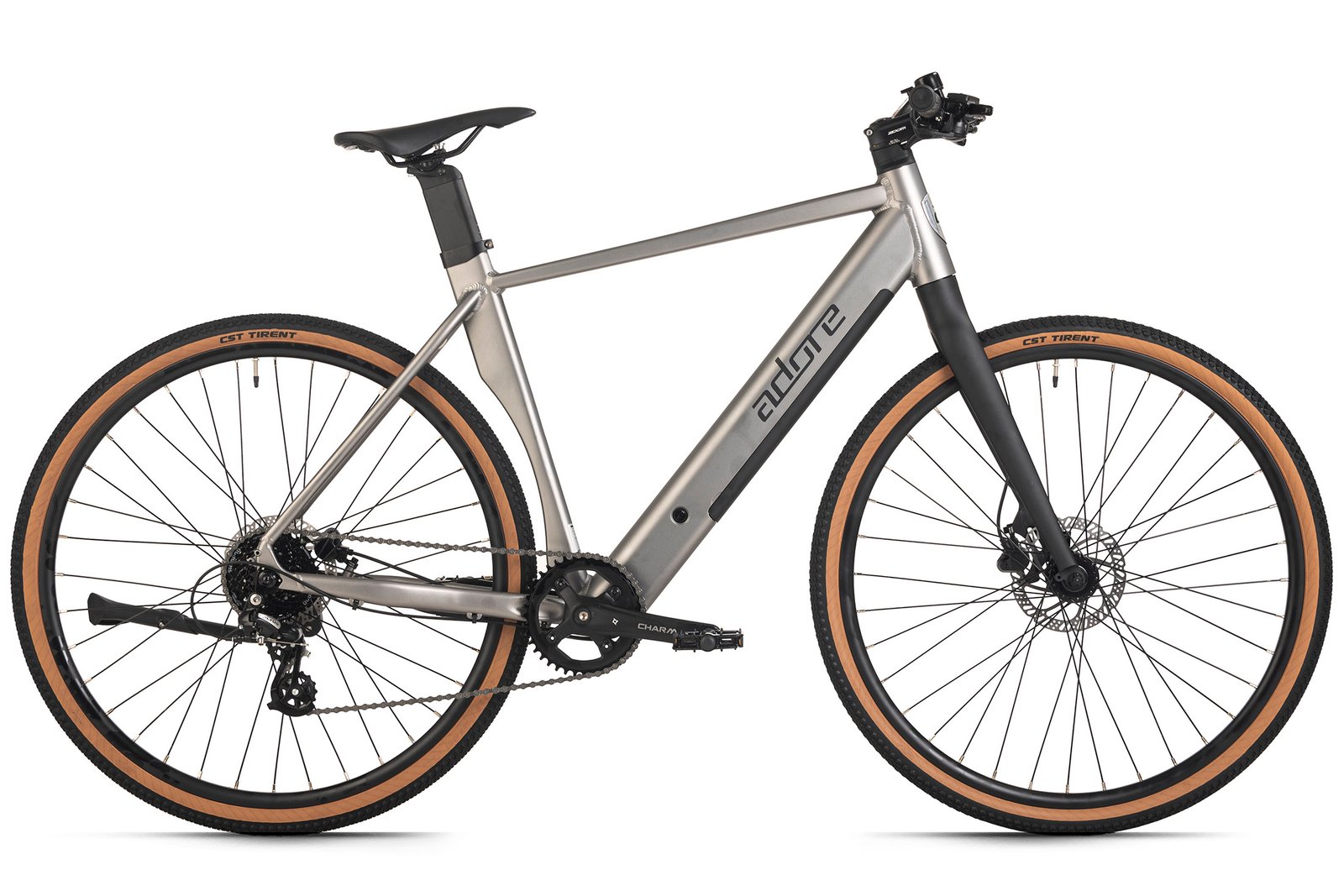 Adore E-Urban Bike UBR-770 28" Stahlgrau matt
