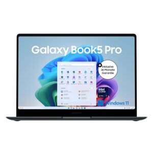 Samsung Galaxy Book5 Pro AI Laptop - 14" Intel Core Ultra 7, 16GB RAM, 512GB, Moonstone Grey